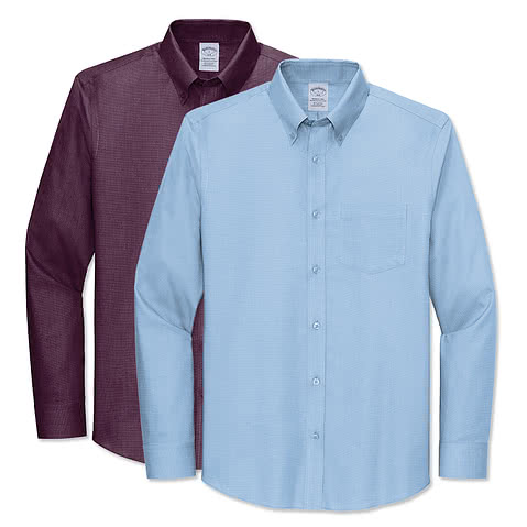 Custom Brooks Brothers Wrinkle-Free Stretch Patterned Shirt