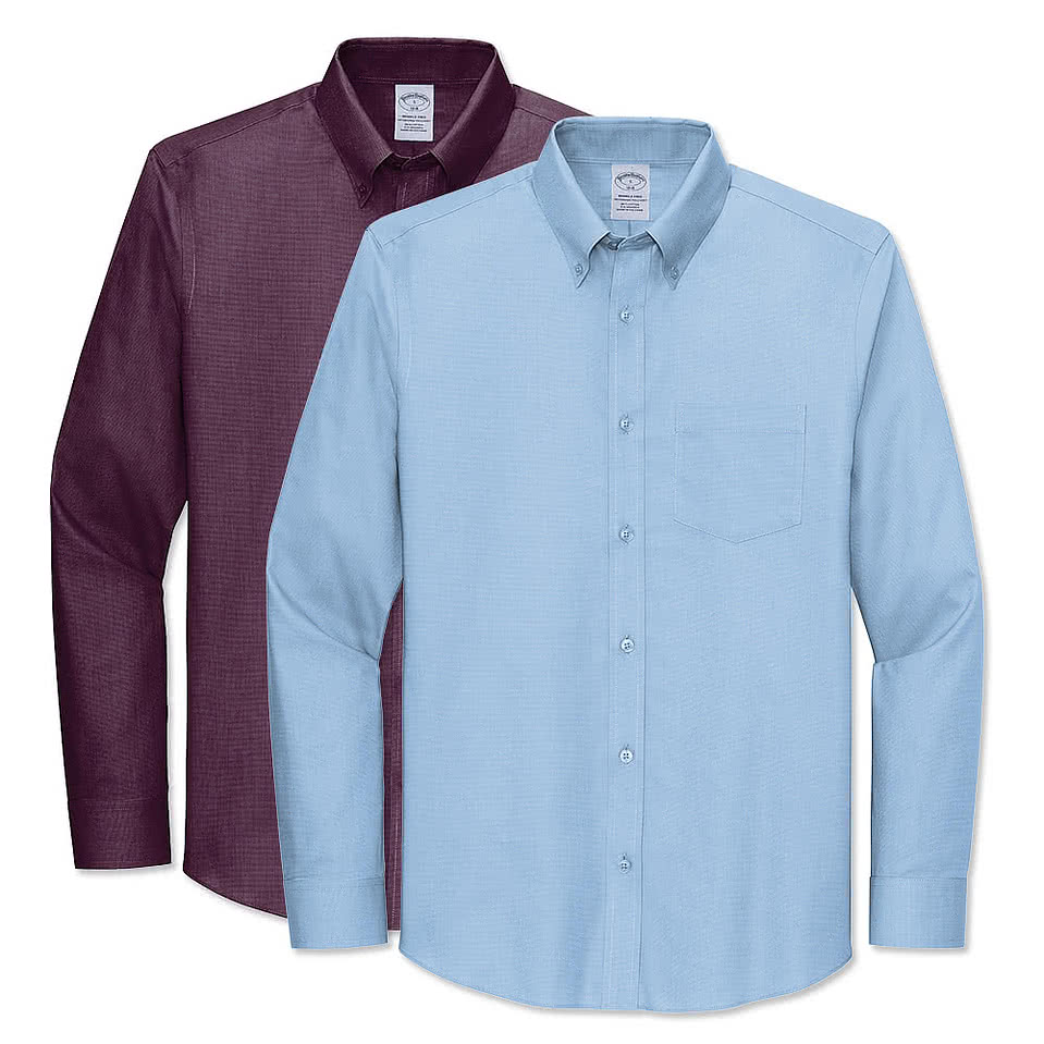 Brooks Brothers Tall Wrinkle-Free Stretch Nailhead Dress Shirt