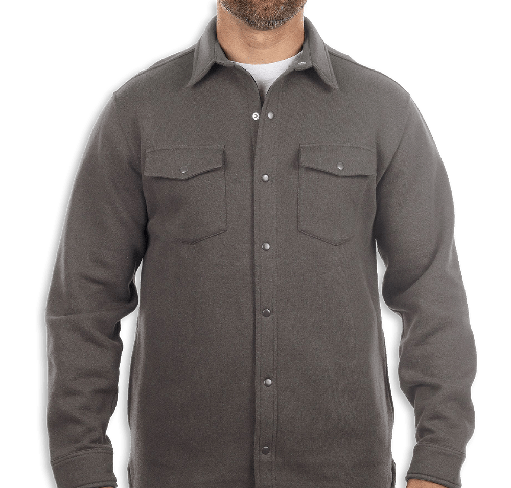 Burnside Fleece Snap Shirt Jacket-default