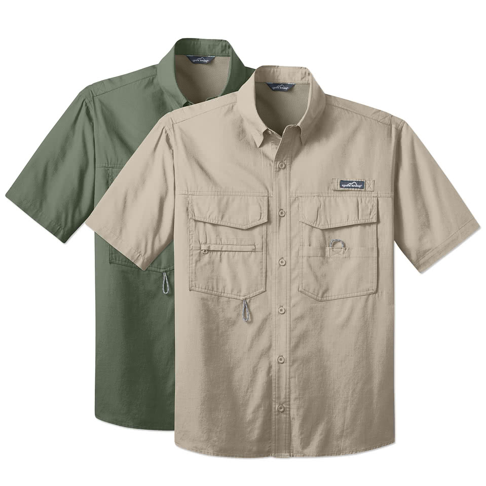 Eddie Bauer Cotton Poplin Short Sleeve Shirt