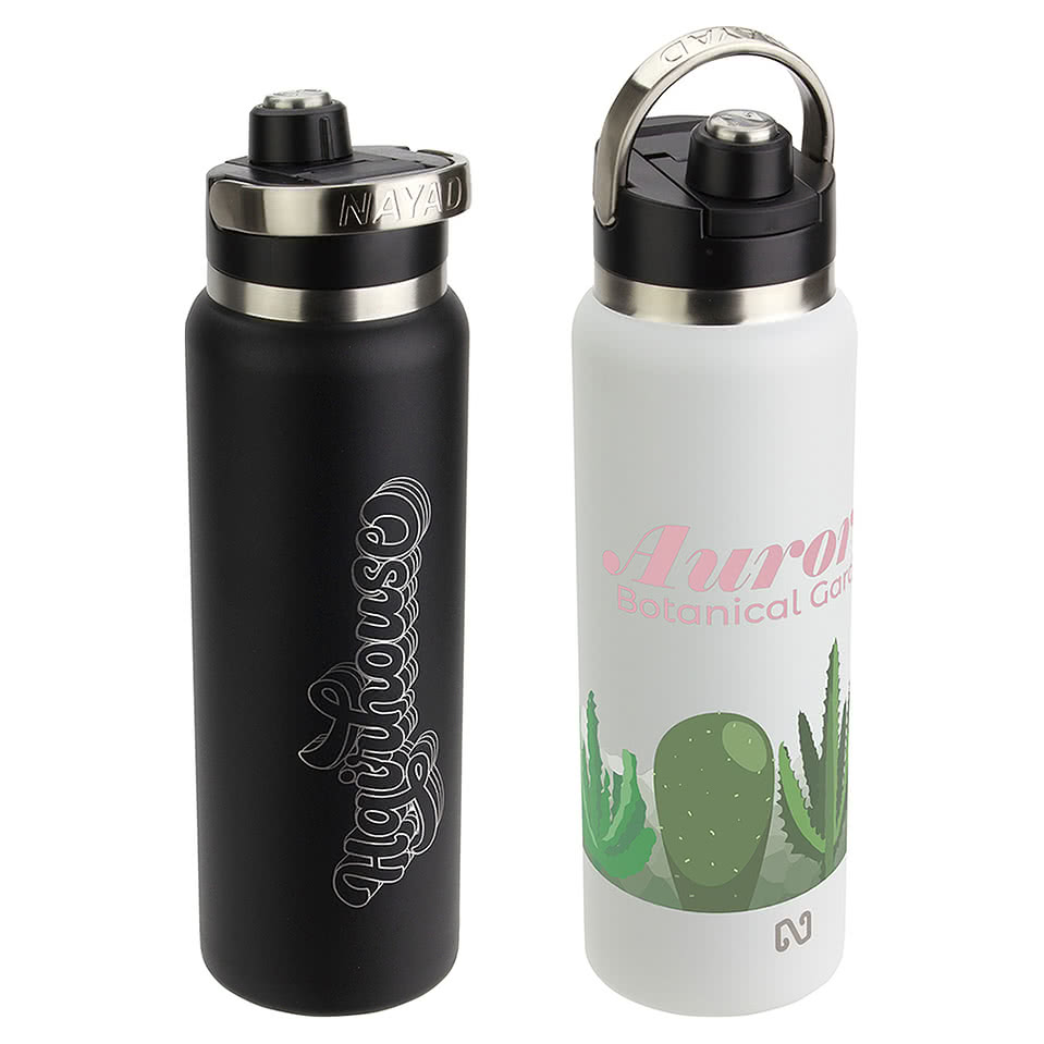 NAYAD Full Color 40 oz. Traveler Stainless Steel Insulated Water Bottle