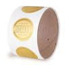 Embossed 1.5" Circle Roll Labels (Roll of 500)