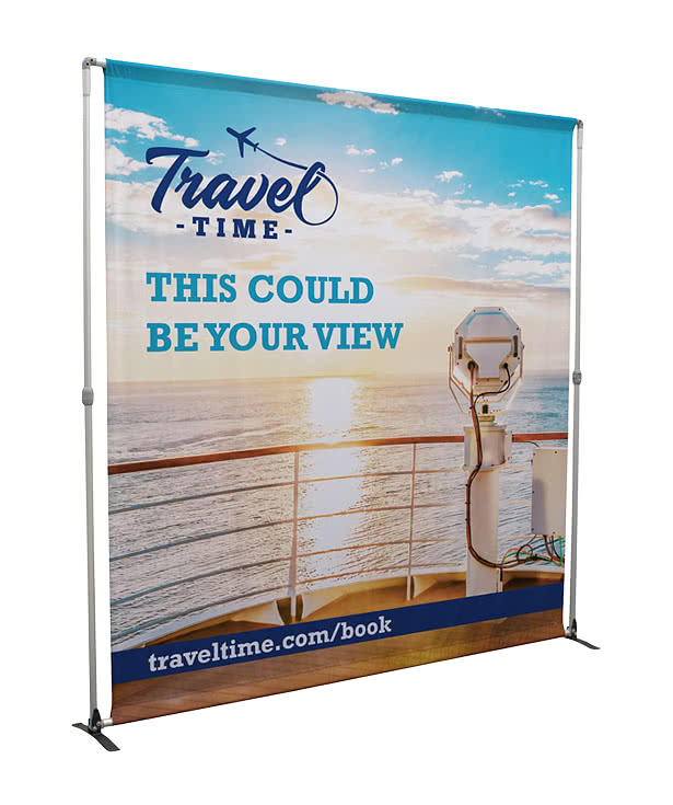 Full Color 94" x 94" Bravo Recycled Single-Sided Banner Kit