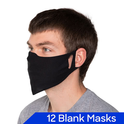 Basic Cloth Face Mask - Pack of 12