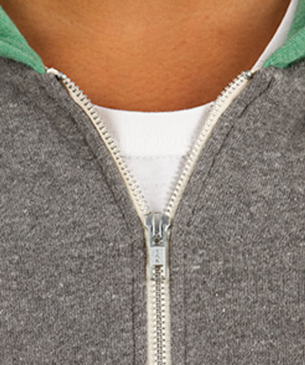 Alternative Apparel Tri-Blend Raglan Zip Hoodie