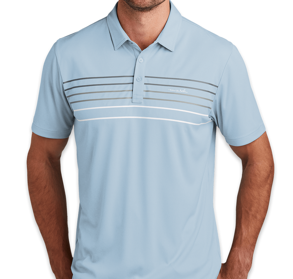 TravisMathew Coto Striped Performance Polo - Embroidered-default