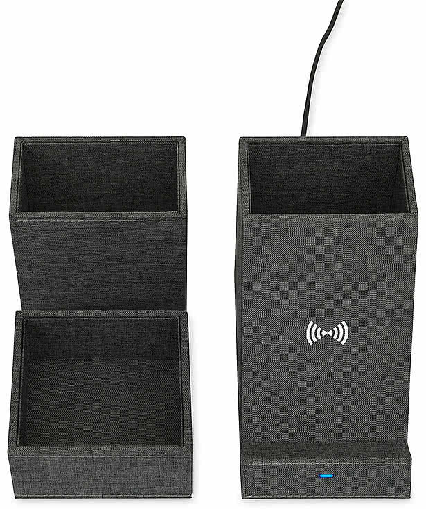 Laser Engraved Eden Wireless Charging Desk Organizer