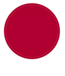 Full Color 4 in. Circle Vinyl Decal - Color: Cardinal