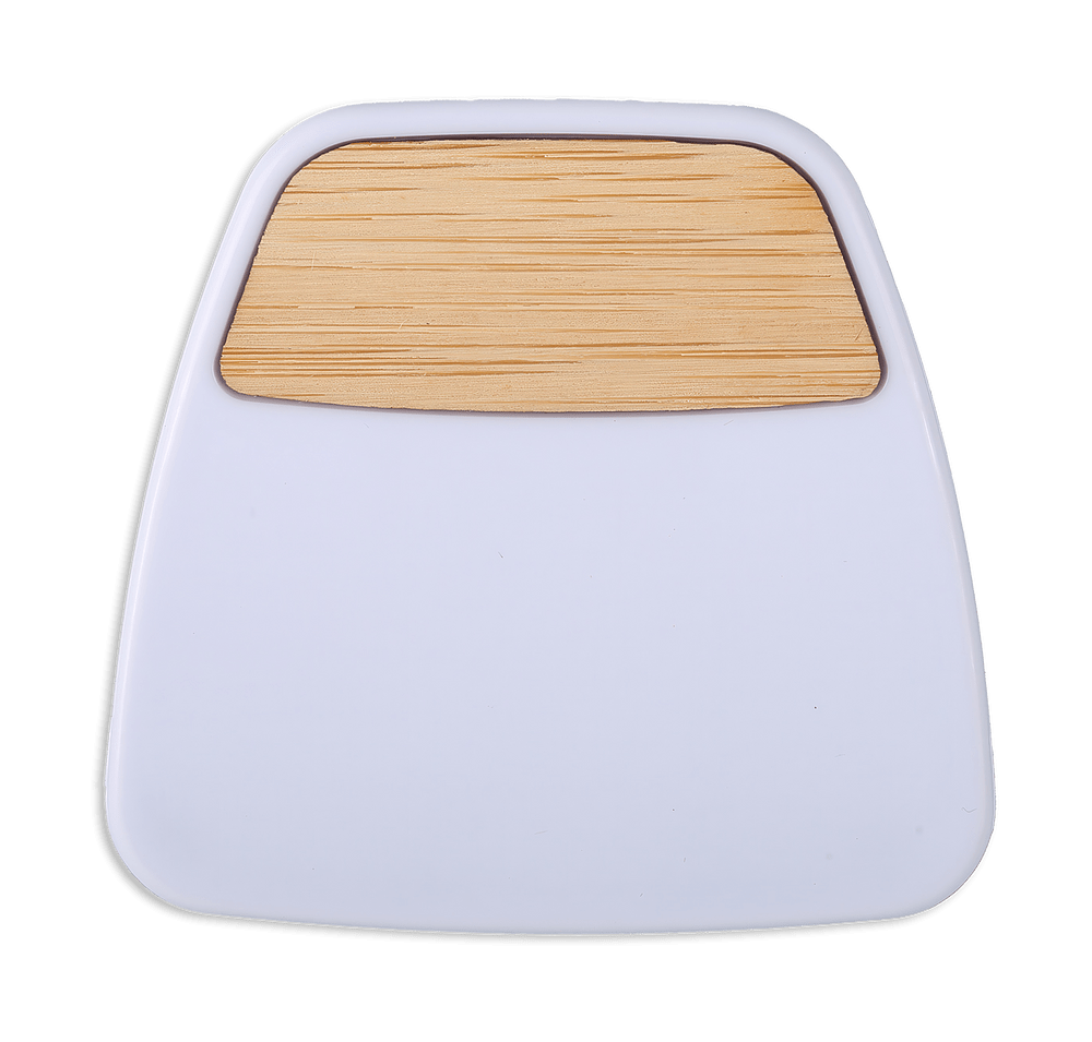 Bamboo Accent Magnetic Memo Clip with Pen Holder-default