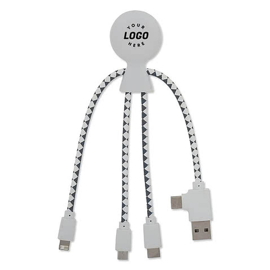 Xoopar Mr. Bio 6-in-1 Charging Cable in White