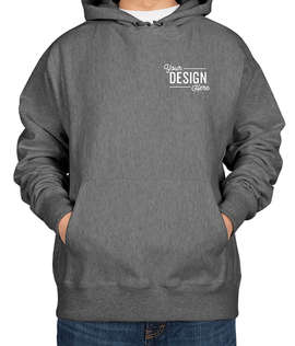 Embroidered Champion Heavyweight Reverse Weave Pullover Hoodie - Color: Charcoal Heather