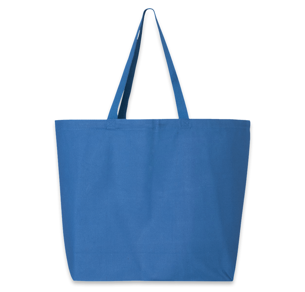 Jumbo Gusseted Cotton Canvas Tote Bag-default