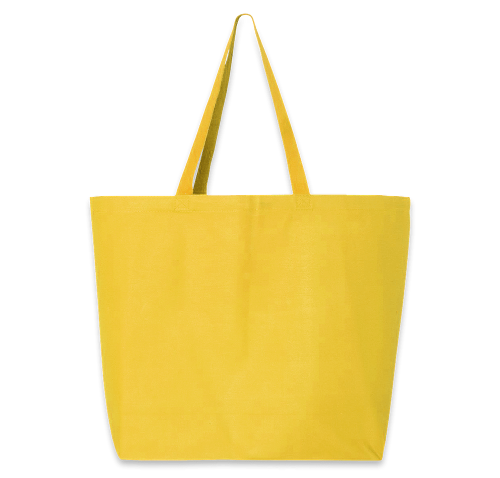 Jumbo Gusseted Cotton Canvas Tote Bag-default