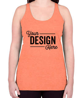 Bella + Canvas Women's Tri-Blend Racerback Tank - Color: Orange Tri-Blend