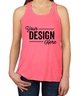 Canada - Bella + Canvas Women's Flowy Racerback Tank - Color: Neon Pink