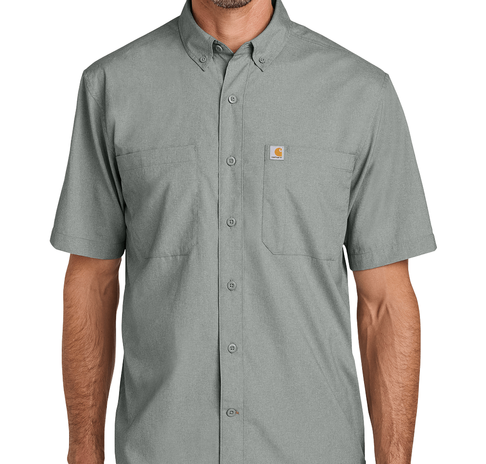 Carhartt Force Sun Defender Short Sleeve Work Shirt - Embroidered-default