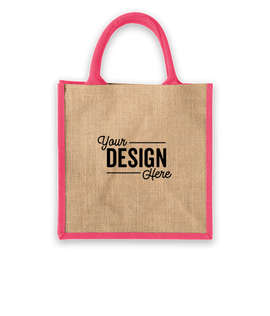 Medium Jute Tote - Color: Magenta