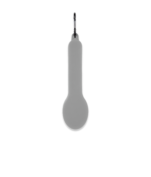 Travel Utensil Set with Silicone Case in Gray
