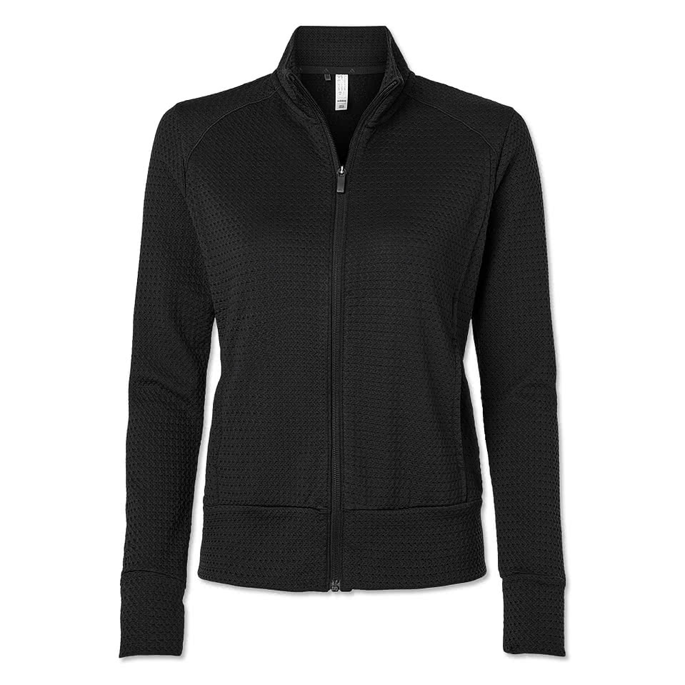 Adidas Women's Ultimate365 Recycled Textured Performance Full Zip Jacket