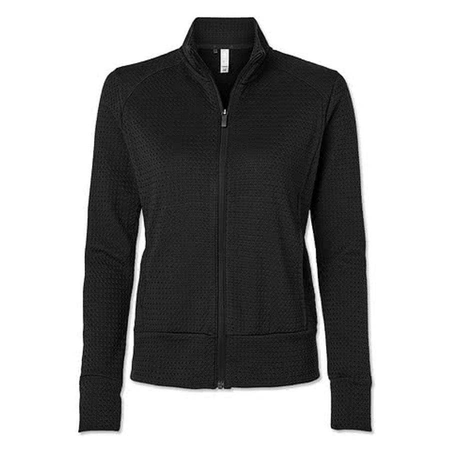 Adidas Women's Ultimate365 Recycled Textured Performance Full Zip Jacket