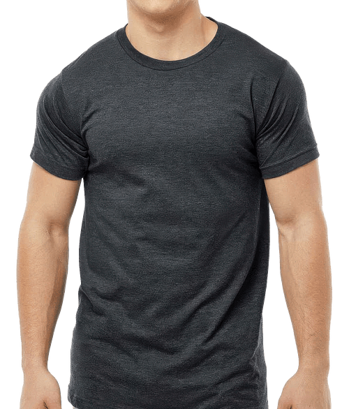 Tultex Fine Jersey Crewneck T-shirt in Heather Graphite