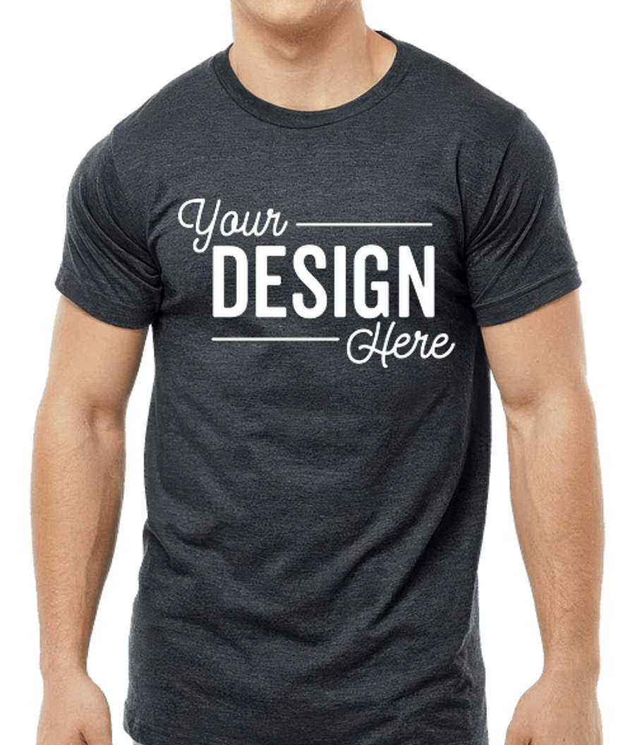Tultex Fine Jersey Crewneck T-shirt in Heather Graphite