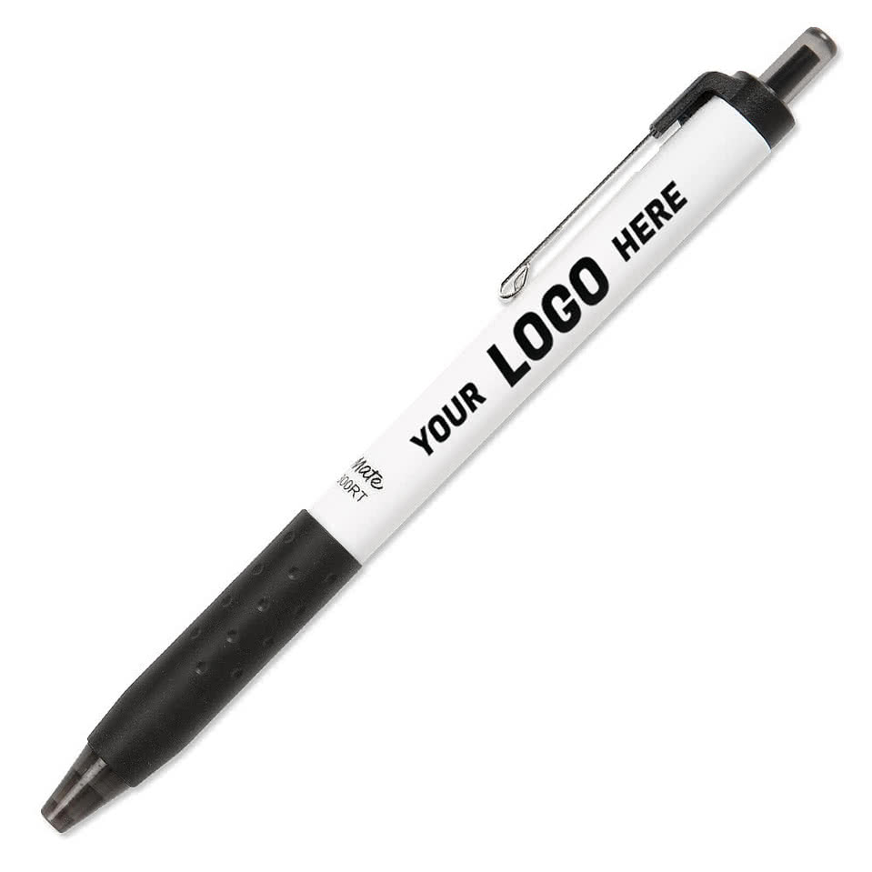 Paper Mate InkJoy White Body Click Pen (black ink)