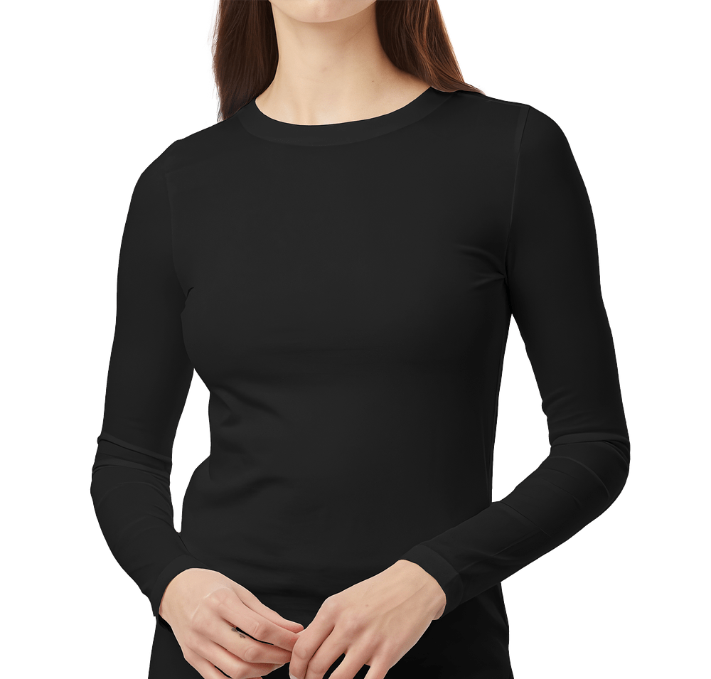 Jaanuu Women's RegenX Cotton Underscrub Long Sleeve T-shirt - Embroidered-default