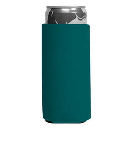 Foldable Slim Can Cooler - Color: Turquoise
