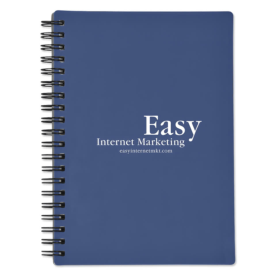 Rubbery Hard Cover Spiral Notebook