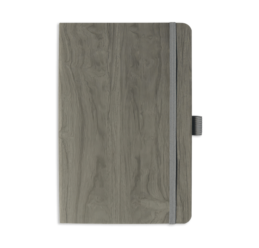 Soft-Touch Wood Grain Notebook-default