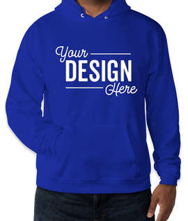 Hanes EcoSmart 50/50 Pullover Hoodie - Color: Athletic Royal