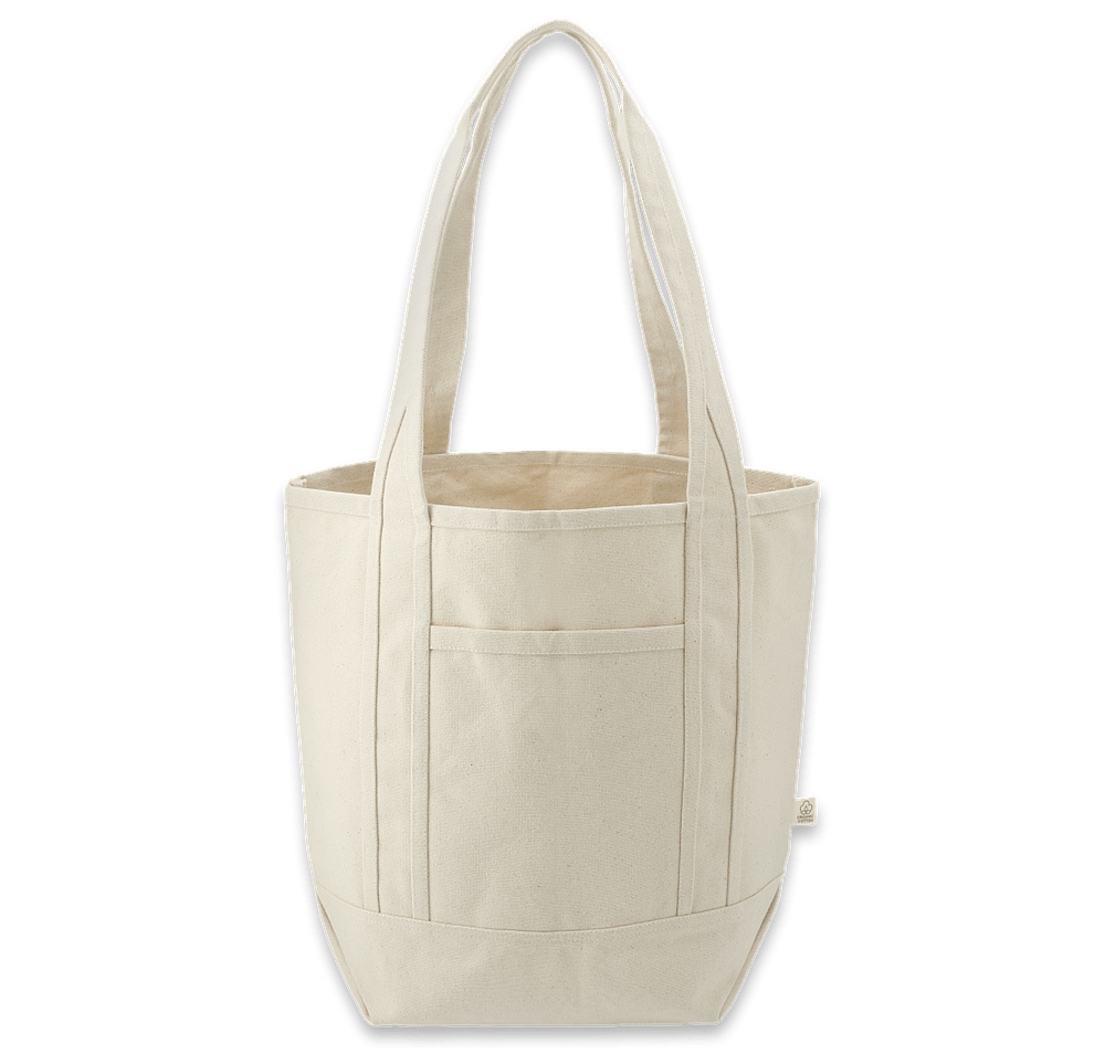 Large Recycled Cotton Canvas Tote Bag-default