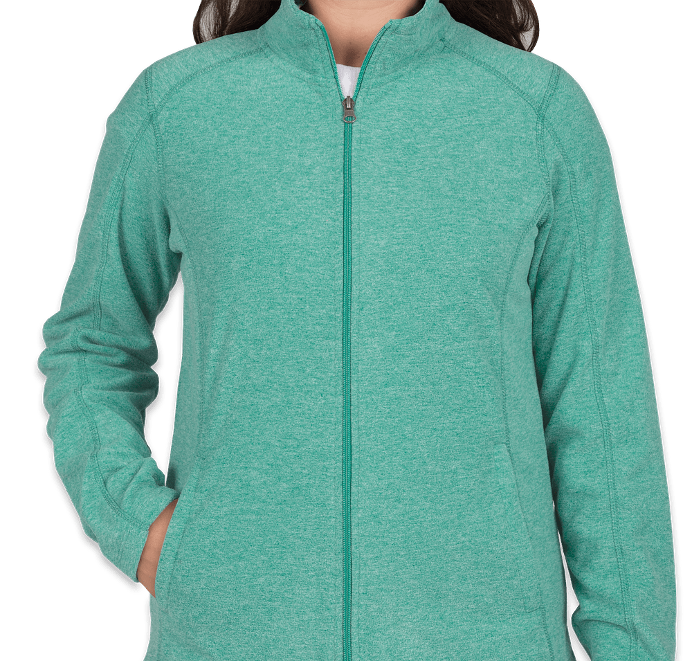 Port Authority Women's Heather Microfleece Full Zip Jacket-default