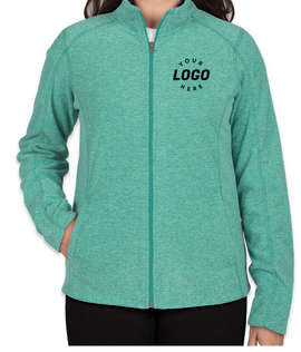 Port Authority Women's Heather Microfleece Full Zip Jacket