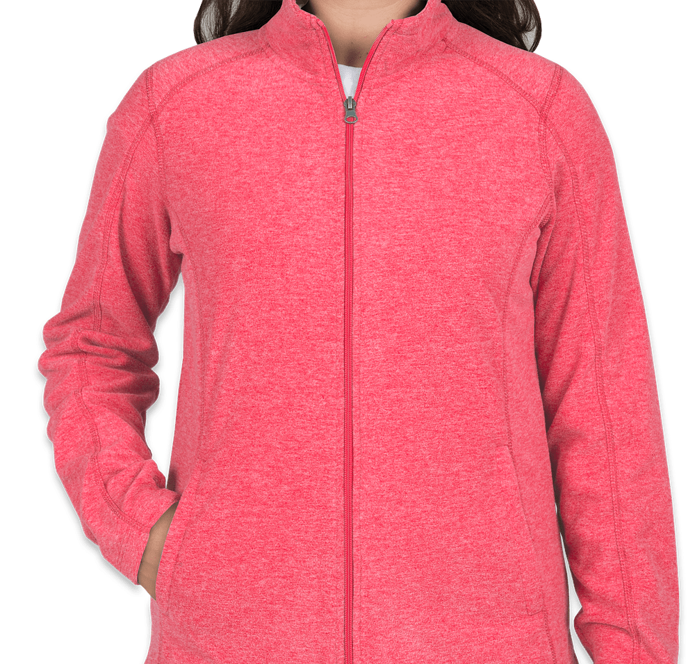 Port Authority Women's Heather Microfleece Full Zip Jacket-default