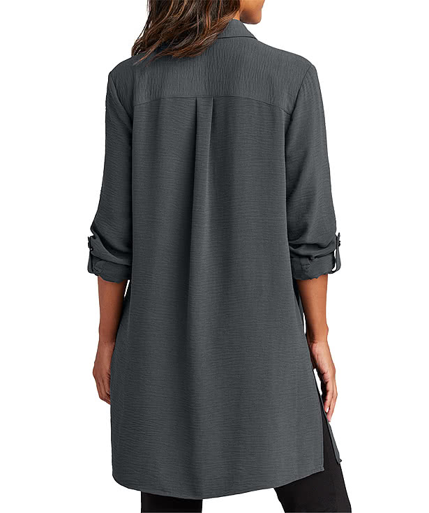 Port Authority Women's Textured Crepe Long Tunic