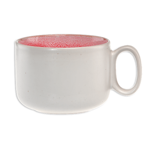 17 oz. Ceramic Chowder Soup Mug in Pink