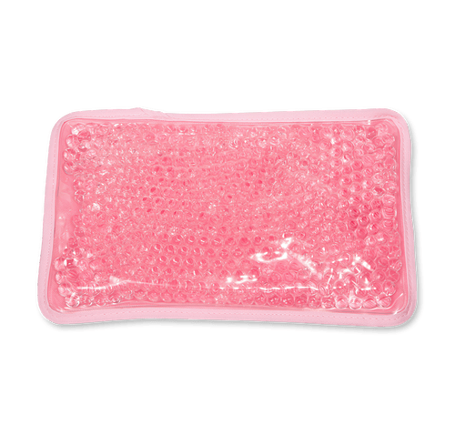 Plush Aqua Pearls Hot/Cold Pack in Pastel Pink