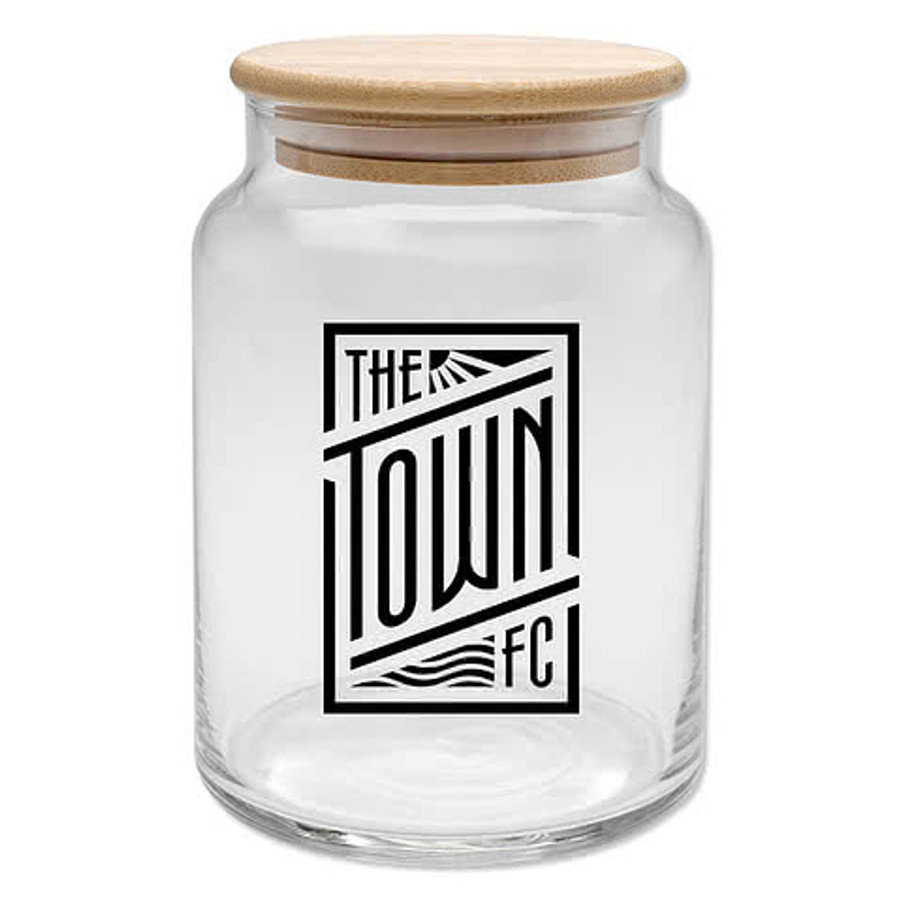 26 oz. Apothecary Jar with Bamboo Lid in Clear