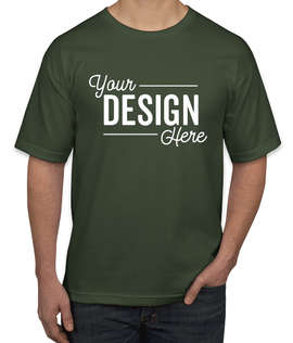 Bayside USA-Made 100% Cotton T-shirt - Color: Hunter