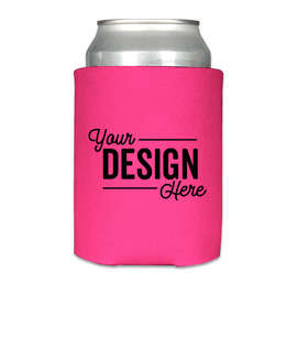 Foldable Can Cooler - Color: Neon Pink