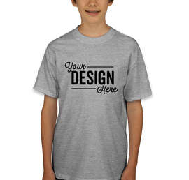 Hanes Youth Beefy-T Crewneck Short Sleeve T-shirt