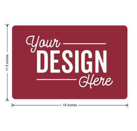 Full Color 18" X 11.5" Car Door Magnet - Color: Maroon