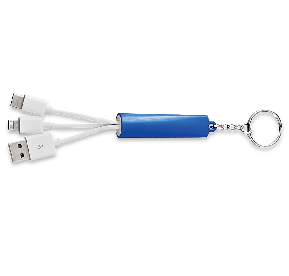 Laser Engraved Route Light Up Logo 3-in-1 Charging Cable-default