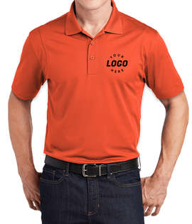 Sport-Tek Sport-Wick Micro Pique Performance Polo - Color: Deep Orange