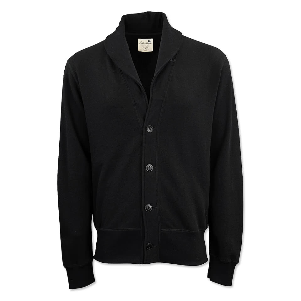 Redwood Classics Hector French Terry Button-Front Cardigan