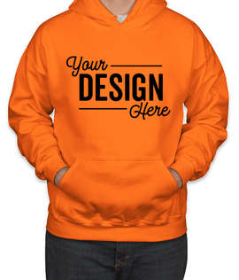 Canada - Gildan DryBlend 50/50 Pullover Hoodie - Color: Safety Orange