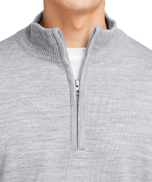 Harriton Pilbloc Jersey Knit Quarter Zip Sweater