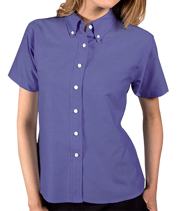 Blue Generation Women’s Easy Care Short Sleeve Oxford Shirt
